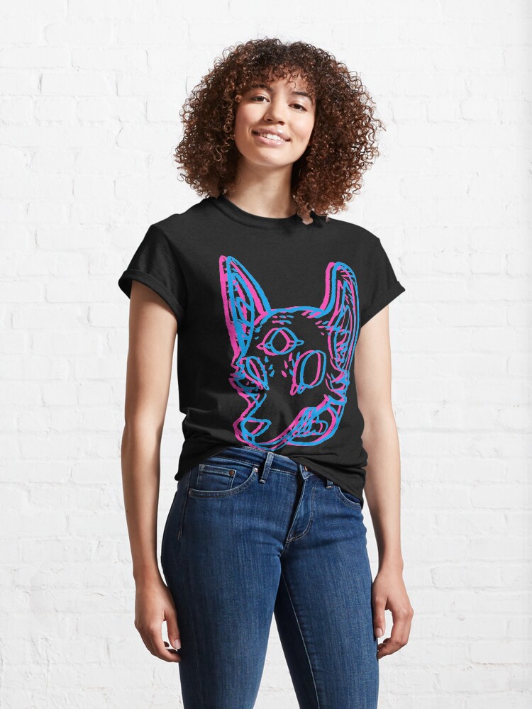 Alternate view of 3D Space Coyote Classic T-Shirt