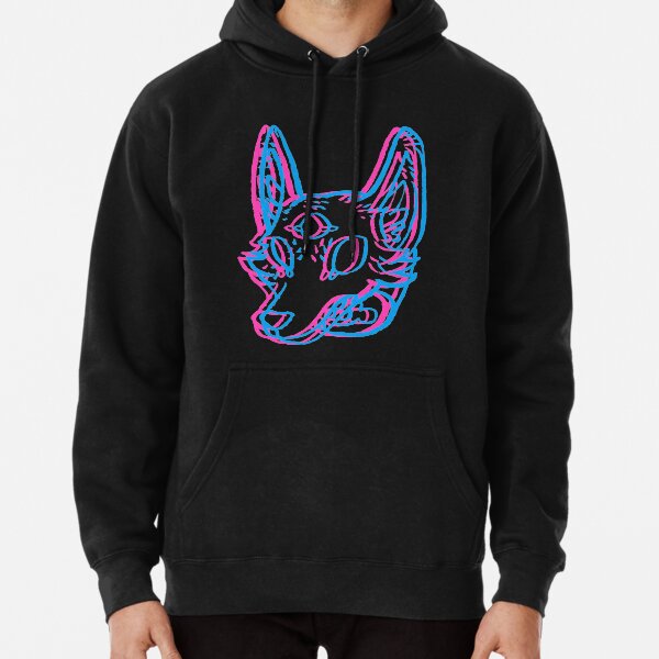3D Space Coyote Pullover Hoodie