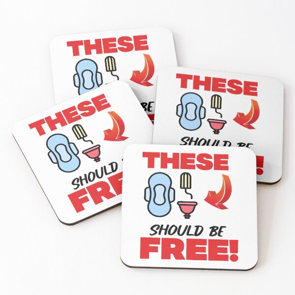 Item preview, These Should Be Free - Tampons, Pads And Cups designed and sold by Picket Club.