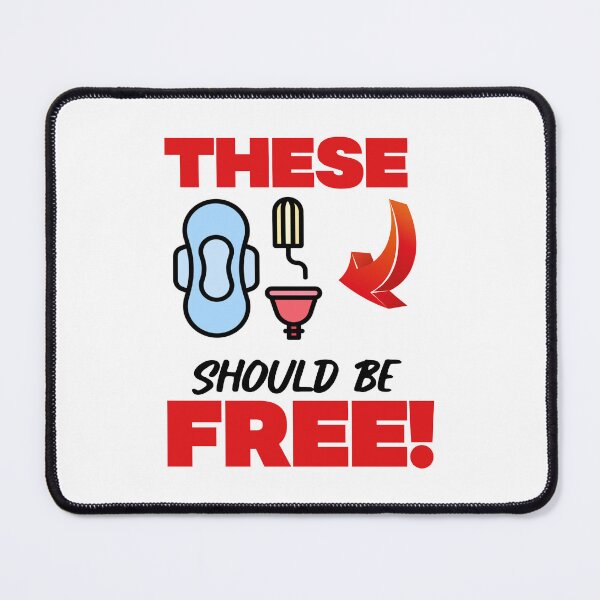 Item preview, These Should Be Free - Tampons, Pads And Cups designed and sold by Picket Club.