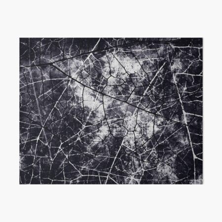 Black and White Crackle Grunge Texture Art Board Print for Sale by bexilla