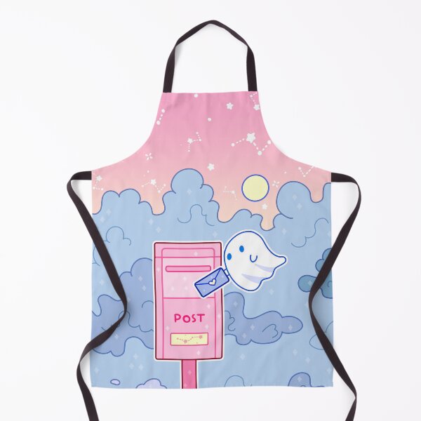Item preview, A small ghost sends a letter through a mailbox designed and sold by Inkcapella.