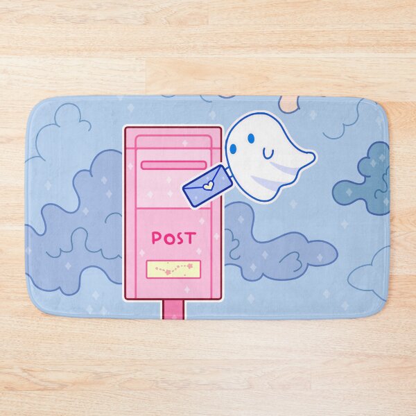 Item preview, A small ghost sends a letter through a mailbox designed and sold by Inkcapella.