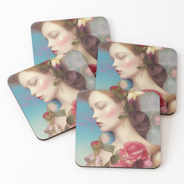 Item preview, Super pretty girl the goddess of flowers and roses designed and sold by ZiolaRosa.