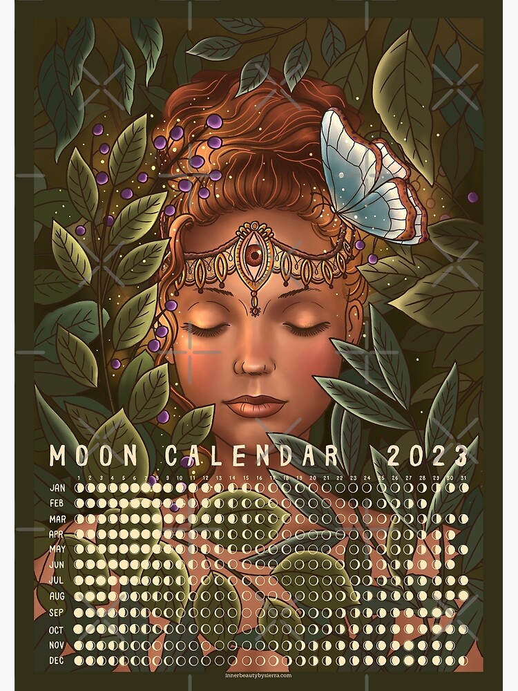"Lunar Calendar 2023 Forest Awaken Third Eye" Poster for Sale by