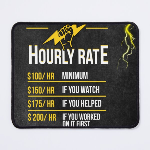 Item preview, Electrician Hourly Rate237 designed and sold by NanousWay.