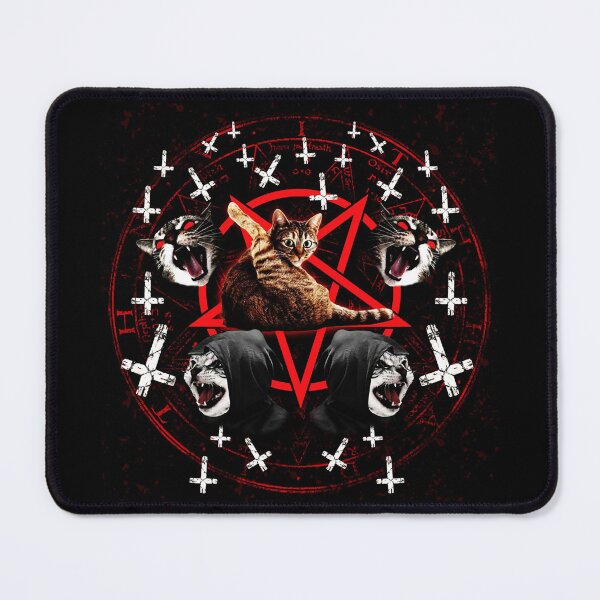 Item preview, satanic cat designed and sold by nibrolhusky.