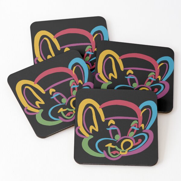 Item preview, Chuck E Cheese Retro Rainbow Design (Black) designed and sold by Shammy-Lowe-.