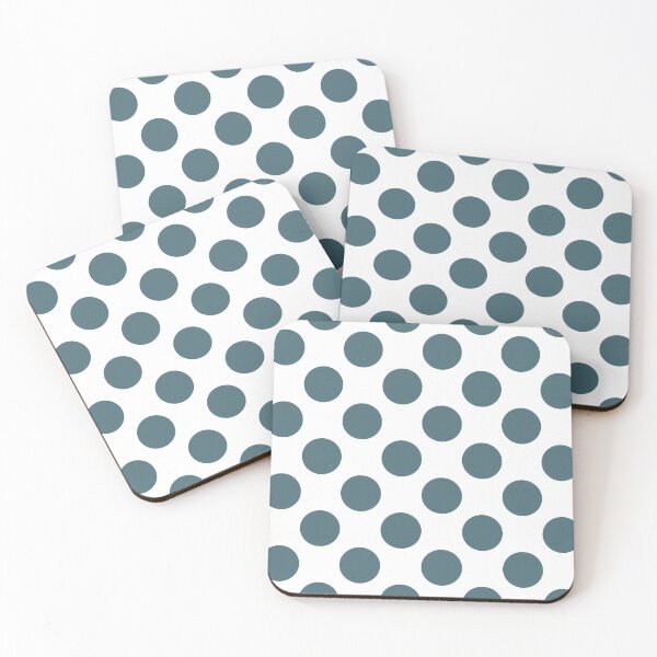 Item preview, Dark Hydro blue polka dots designed and sold by coverinlove.