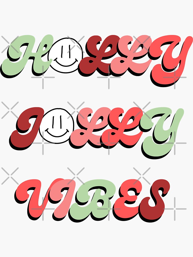 Holly Jolly Vibes Decal