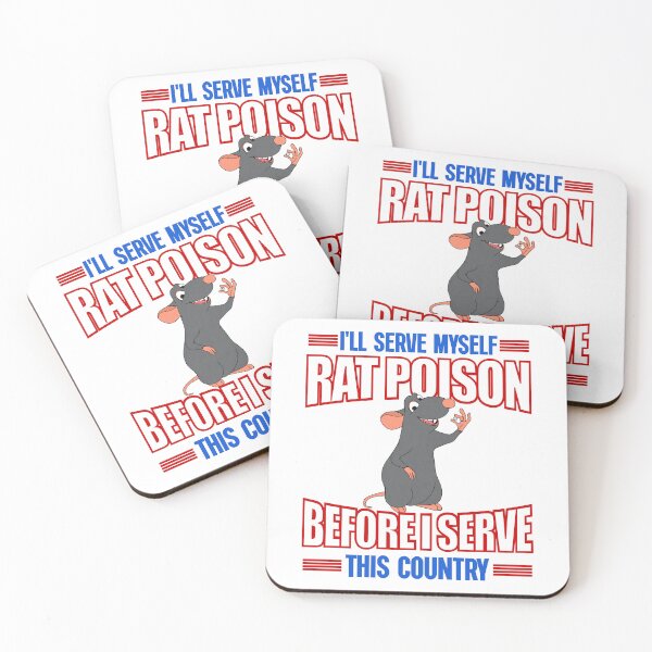 Item preview, I'll Serve Myself Rat Poison Before I Serve This Country - Funny Meme designed and sold by Picket Club.