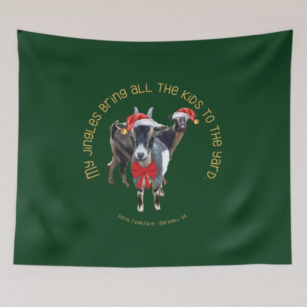 Item preview, Jingle Bells | Holiday Goats | Christmas Goats | Cute Goats | Funny Goats designed and sold by PistolRidgeFarm.