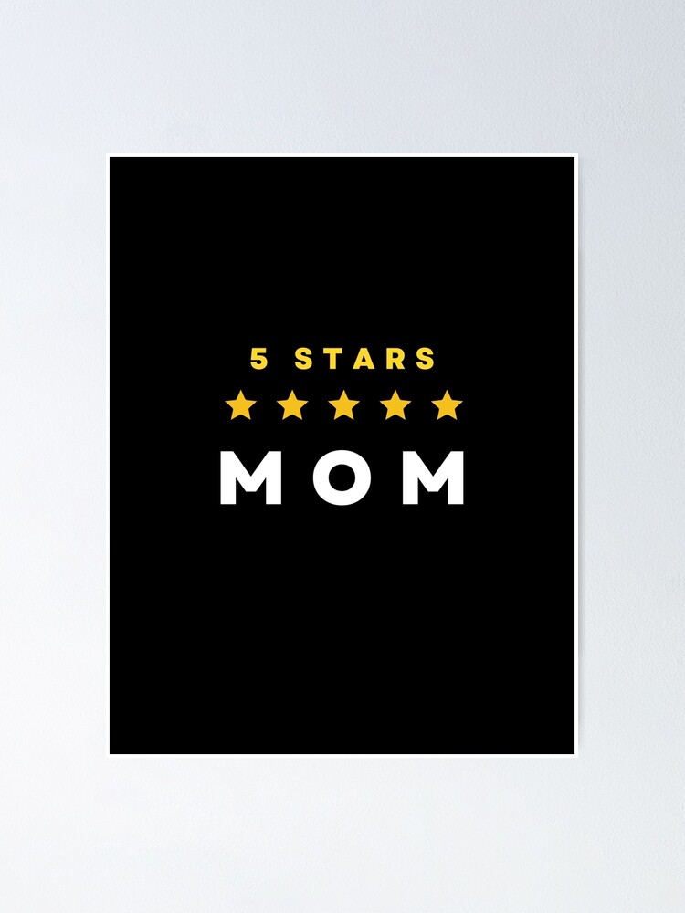 5 Stars Worthy Poster For Sale By Grafik Byte Redbubble 4015