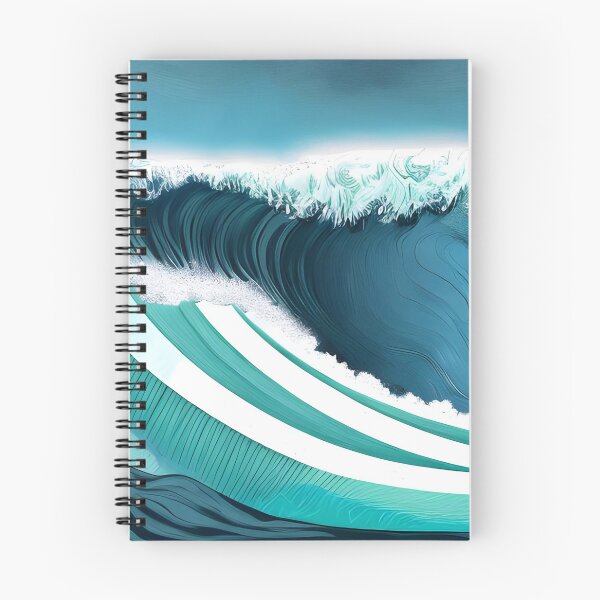 Item preview, The Big Wave Artwork, big wave surfing, big wave painting designed and sold by The Love Quill.