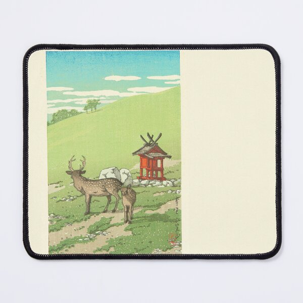Item preview, Japanese Woodblock Print Kawase Hasui Deer at Kasuga Shrine designed and sold by TeeARTHY.