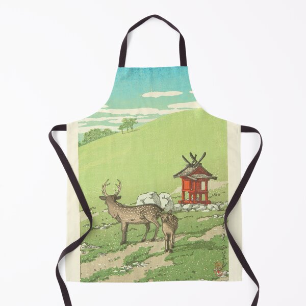 Item preview, Japanese Woodblock Print Kawase Hasui Deer at Kasuga Shrine designed and sold by TeeARTHY.