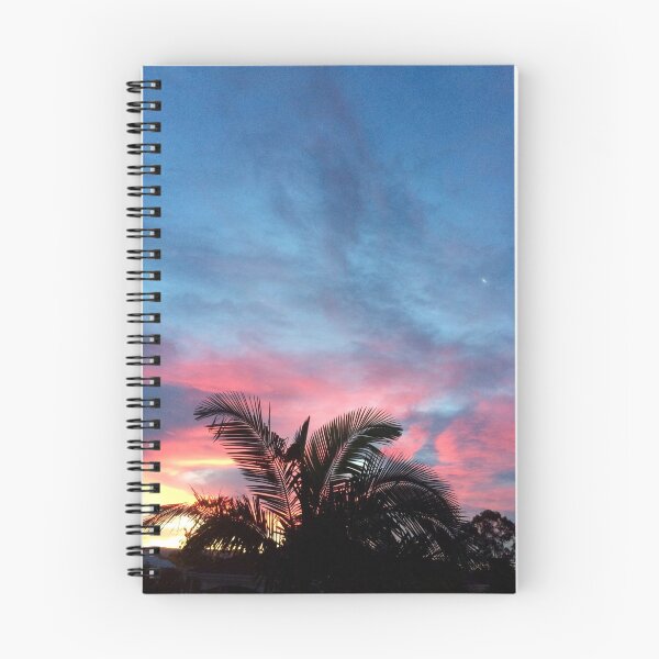 Item preview, No Filter Australian Sunset With Palm Trees and Crescent Moon designed and sold by Drawn By Hand Designs.
