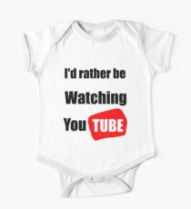 I'd rather be watching YouTube One Piece - Short Sleeve