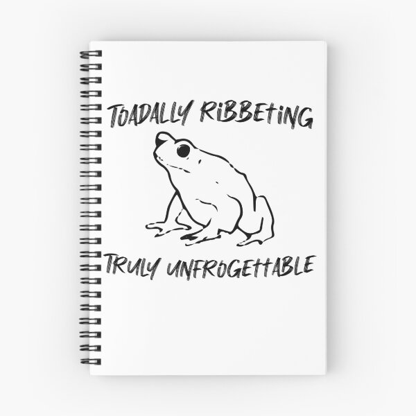 Item preview, Funny Toad Frog Pun Toadally Ribbeting designed and sold by artfulnotebook.