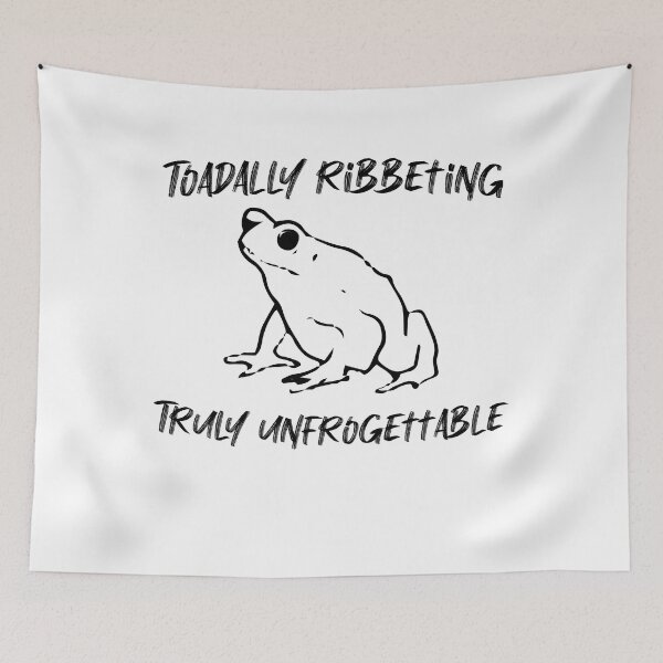 Item preview, Funny Toad Frog Pun Toadally Ribbeting designed and sold by artfulnotebook.