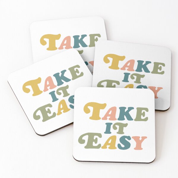 Item preview, Take it Easy Simple Colorful Quote designed and sold by elmma design.