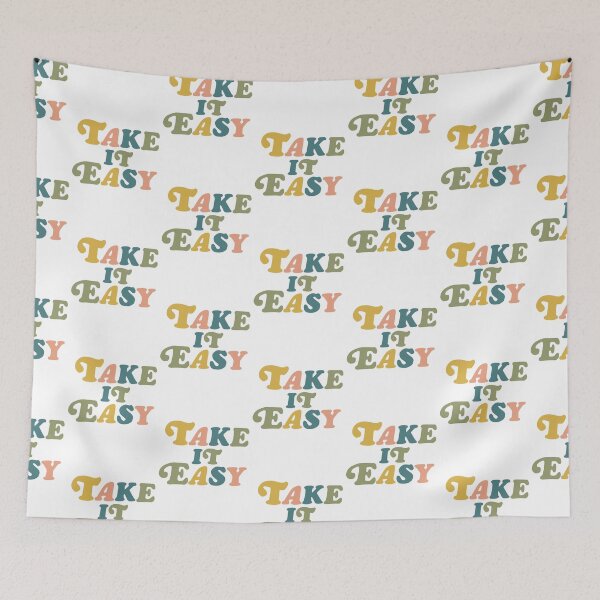 Item preview, Take it Easy Simple Colorful Quote designed and sold by elmma design.