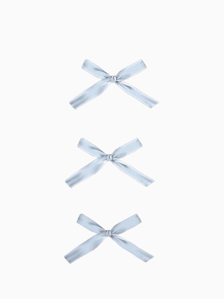 Coquette baby blue ribbon bows | Sticker