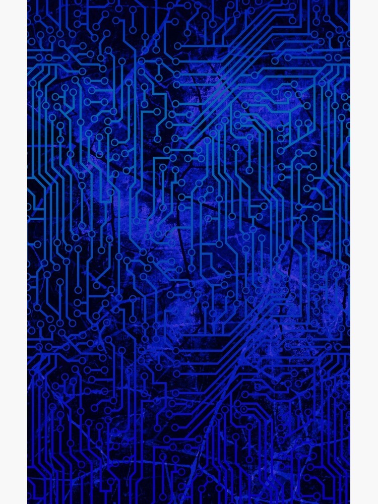 Deep Royal Blue Black Crackle Lacquer Pattern Grunge Texture