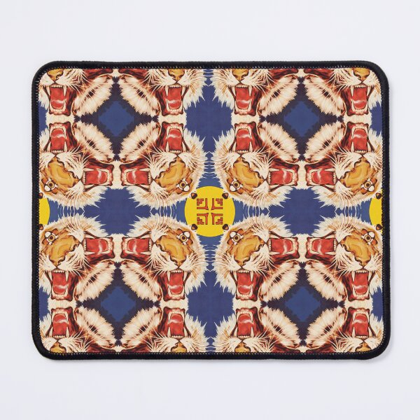 Item preview, ACID BATH Mirror Tiger Psychic 666 | Animal Ghost | Vintage Circus Poster Bomb Reimagined | LSD Kaleidoscope Freakshow designed and sold by Tyler Tilley.