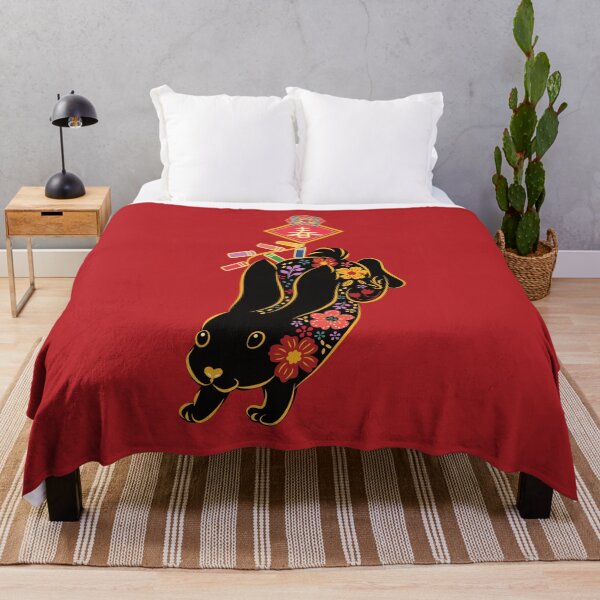 Item preview, Chinese New Year 2023 - Jumping Floral Rabbit designed and sold by Lulupainting.