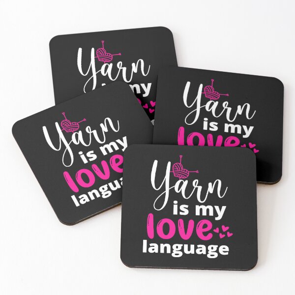 Item preview, Yarn is my love language - yarn lover designed and sold by EvergreenWhimsy.