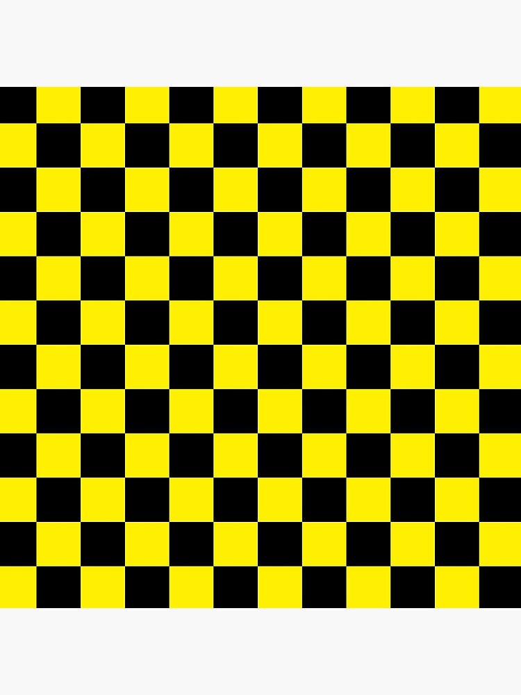 black and yellow checkerboard