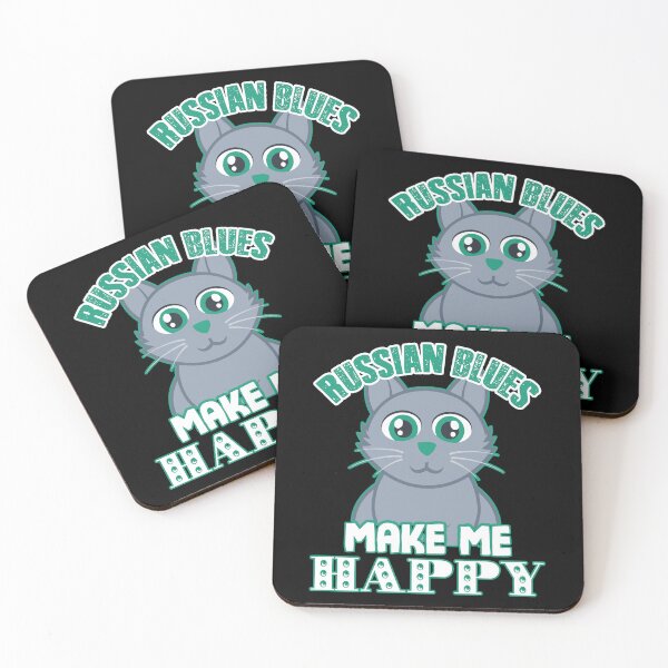 Item preview, Russian Blues Cat Make Me Happy designed and sold by UnknownArtistt.