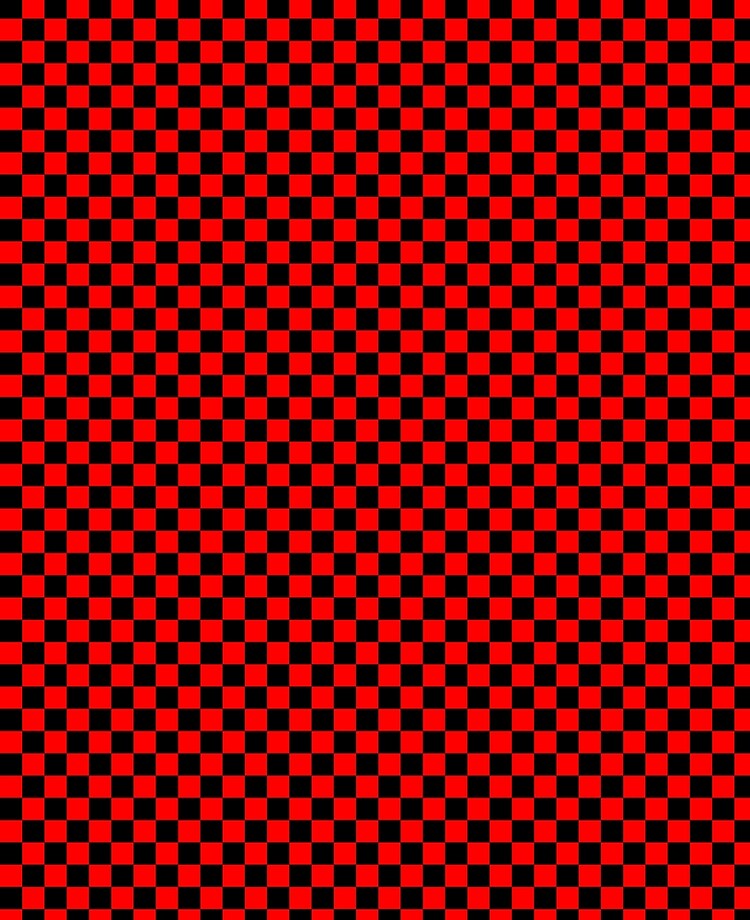 checkered black and red cheap online