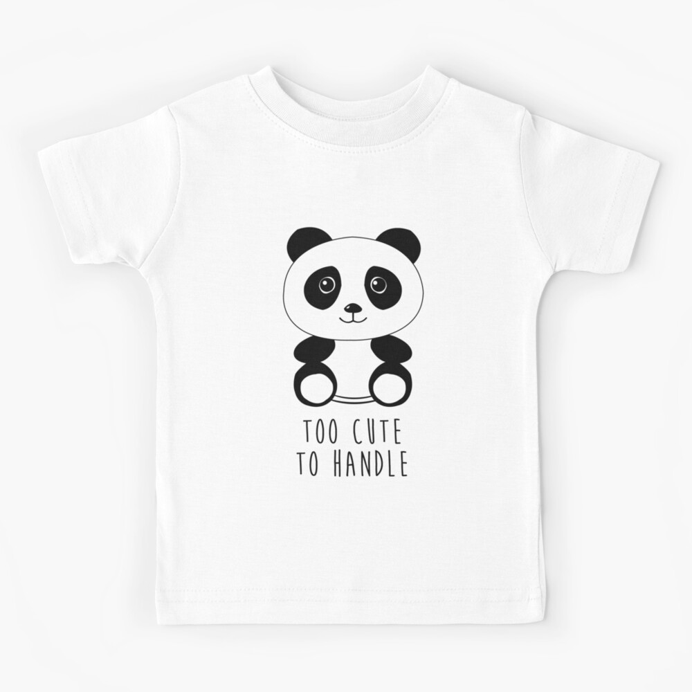 TooLoud Funny Panda Peeking Out of Zipper Toddler T-Shirt 