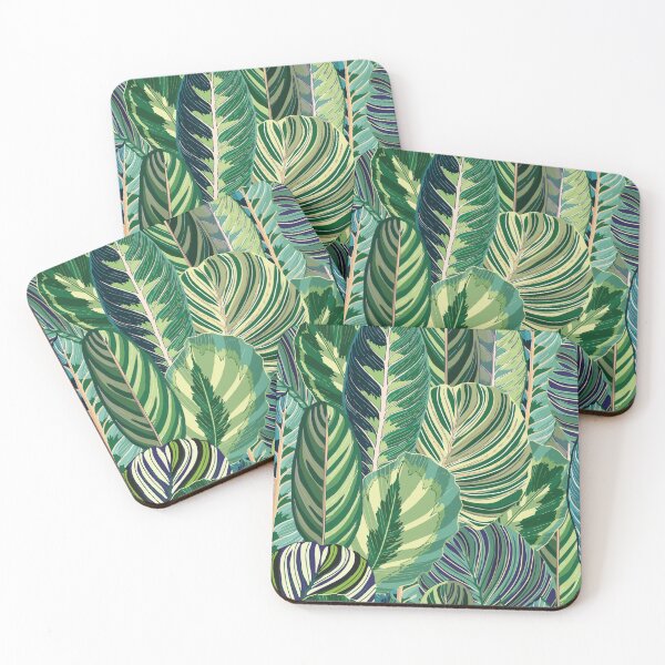 Item preview, Tropical leaves with flowers and many colors      designed and sold by Panda9122.