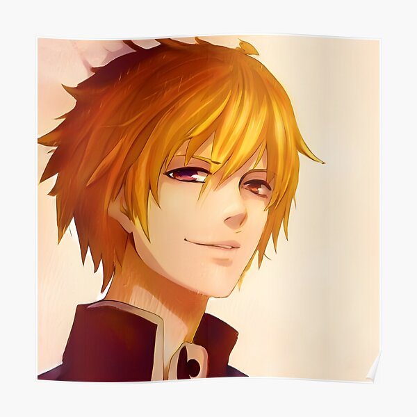 HD wallpaper anime Blond boy eyes green red hair character  portrait  Wallpaper Flare