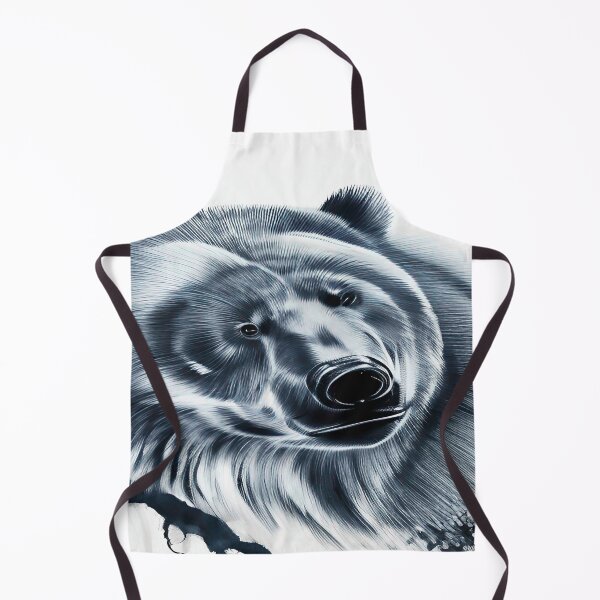 Item preview, Deep Blue Bear Illustration Dripping Paint Splashes designed and sold by deniselynnimage.