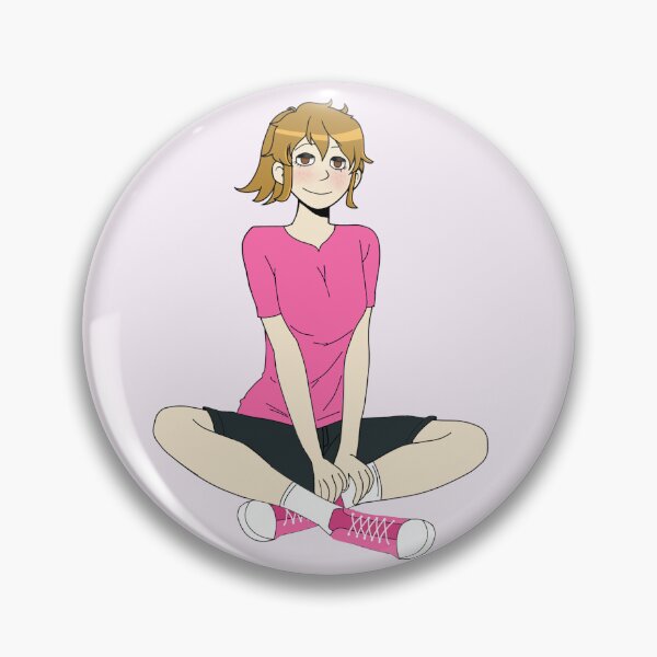 Item preview, Ashbie sitting criss cross (pink shirt) designed and sold by Ashbie  Moon.