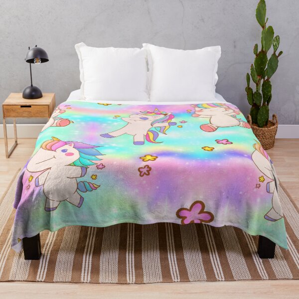 Item preview, Vintage Pastel Kawaii Unicorns Seamless Pattern  designed and sold by Designs By YL.