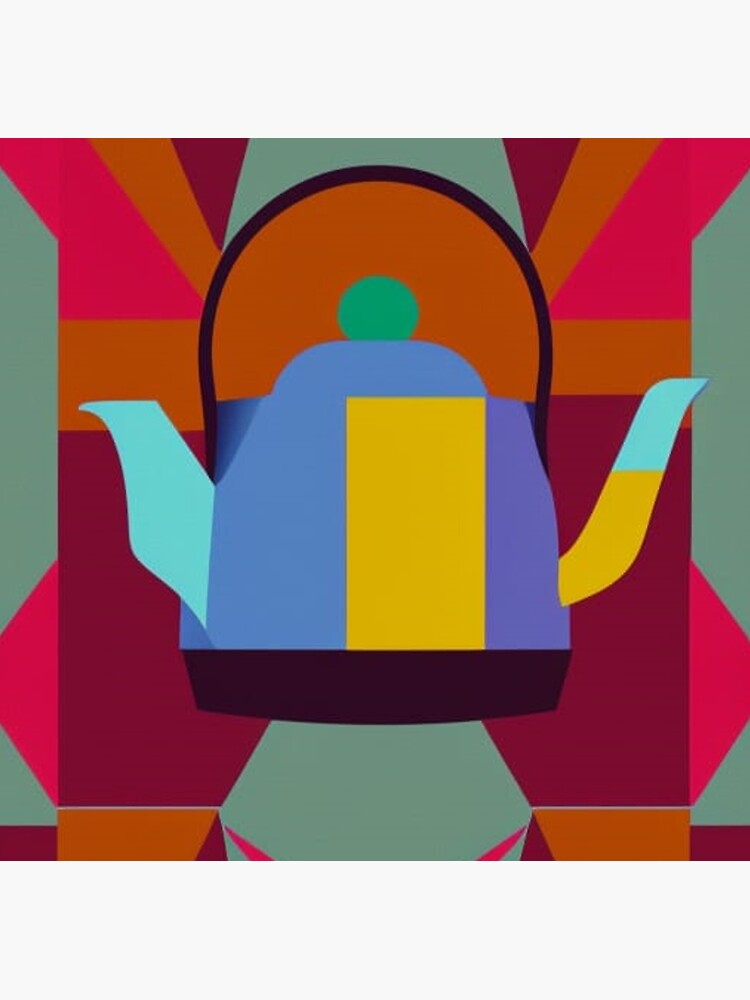 "Pop Art Teapot " Sticker for Sale by Chillvibes90 Redbubble