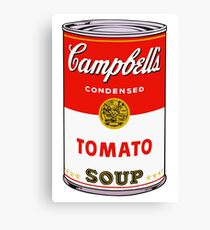 andy warhol campbell's soup can phone case Canvas Print