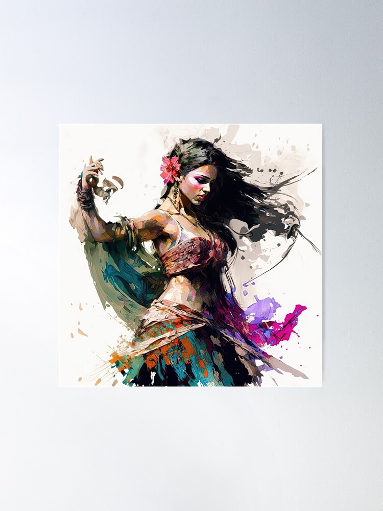  Belly Dance, Tribal Fusion, Belly Dance Costume Art Poster Wall  Decor Canvas Wall Art Prints for Wall Decor Room Decor Bedroom Decor Gifts  Posters 08x12inch(20x30cm) Unframe-style: Posters & Prints