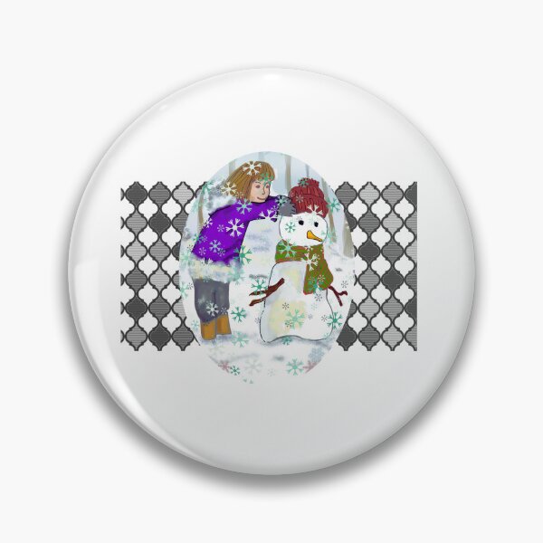 Item preview, The Girl Is Making Up  A Snowman designed and sold by Eklectikos.