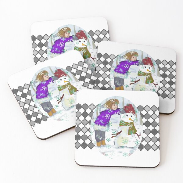 Item preview, The Girl Is Making Up  A Snowman designed and sold by Eklectikos.