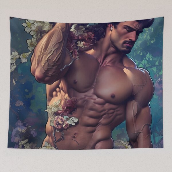 Item preview, Strong Floral Hunk designed and sold by withdiamonds.