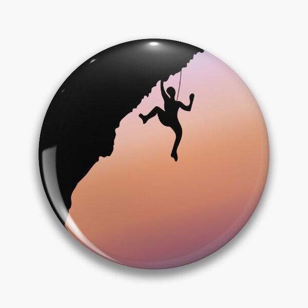 Item preview, Hanging Rock Climber With Sunset. Rock Climbing designed and sold by Boulder Design Co.