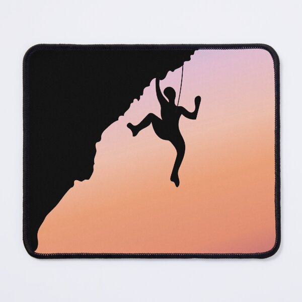 Item preview, Hanging Rock Climber With Sunset. Rock Climbing designed and sold by Boulder Design Co.