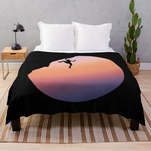 Item preview, Hanging Rock Climber With Sunset. Rock Climbing designed and sold by Boulder Design Co.