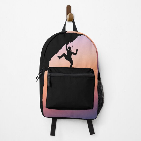 Item preview, Hanging Rock Climber With Sunset. Rock Climbing designed and sold by Boulder Design Co.